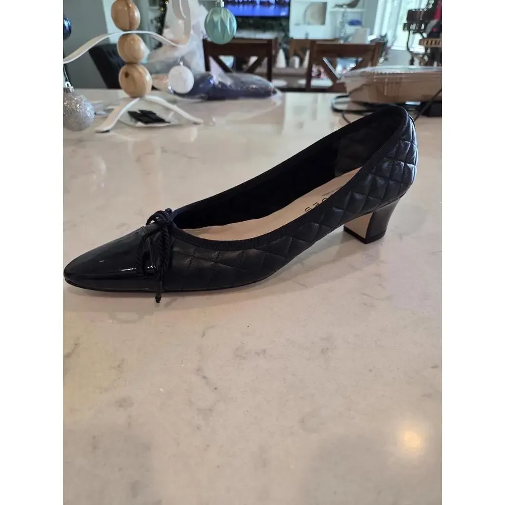 Paul Mayer Attitudes Quilted Titou Block Heel - Size 7.5 NIB (New)‎